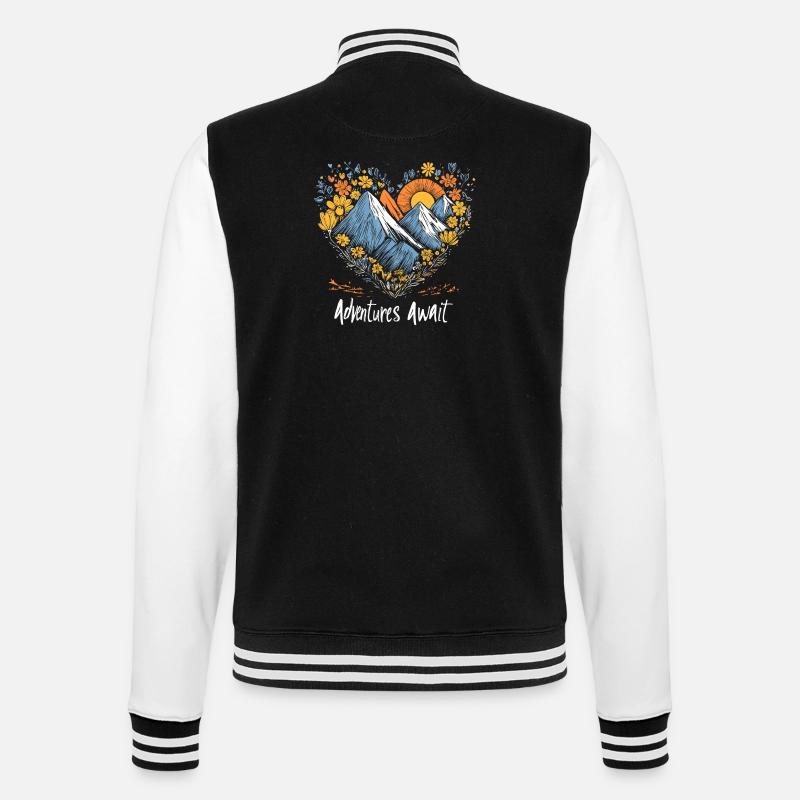 Des aventures vous attendent - Veste Teddy - noir/blanc