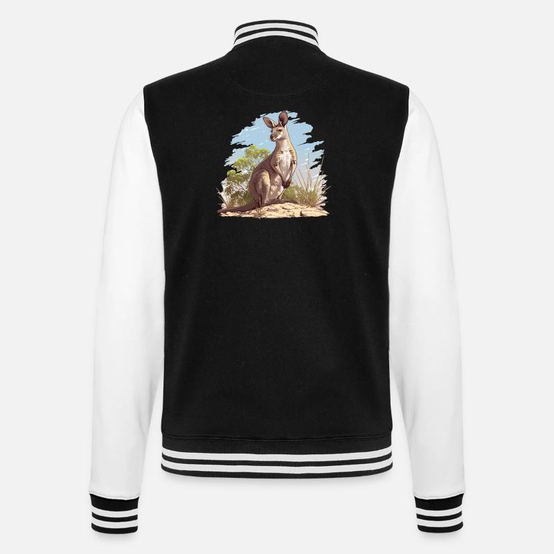 Wallabys Wallaby - College-Sweatjacke - Schwarz/Weiß