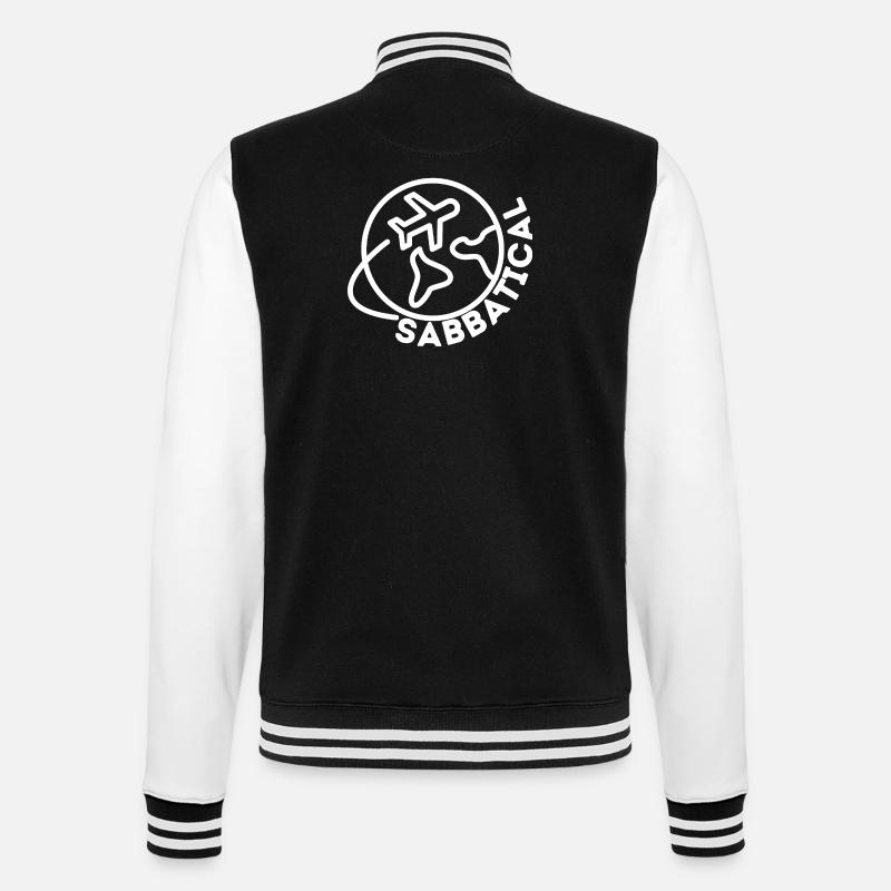 Sabbatical - College-Sweatjacke - Schwarz/Weiß