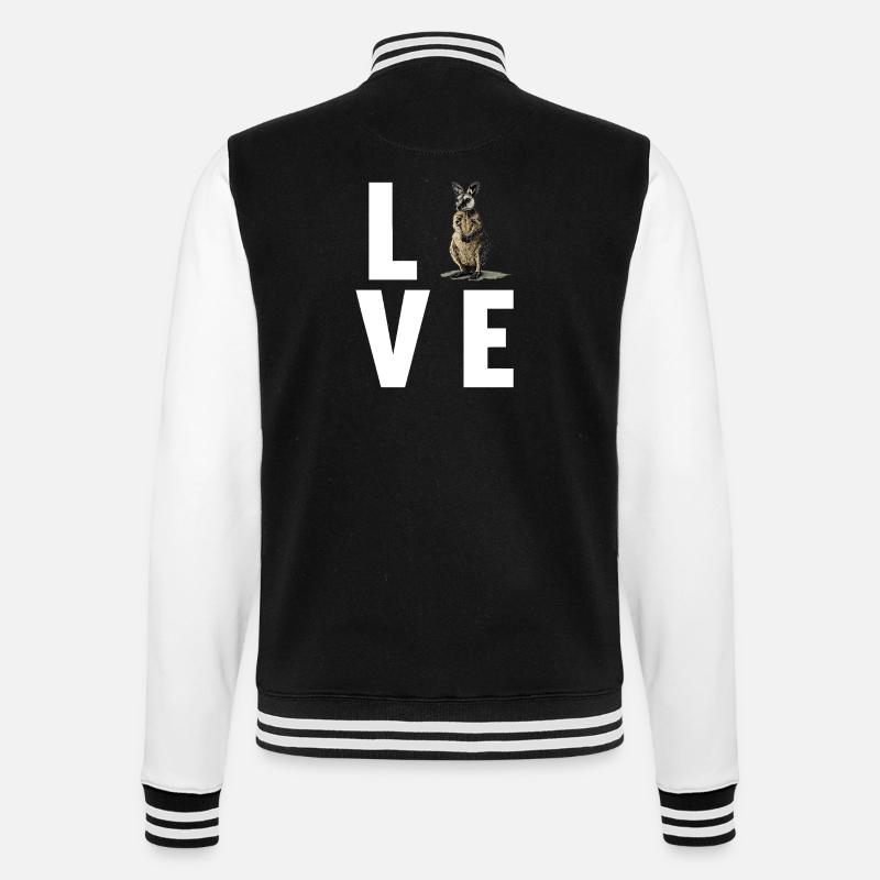 Wallabies Wallaby - Veste Teddy - noir/blanc