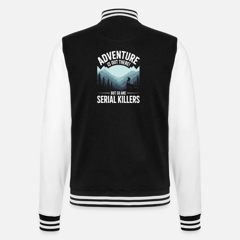 L’aventure est là-bas Tueurs en série - Veste Teddy - noir/blanc