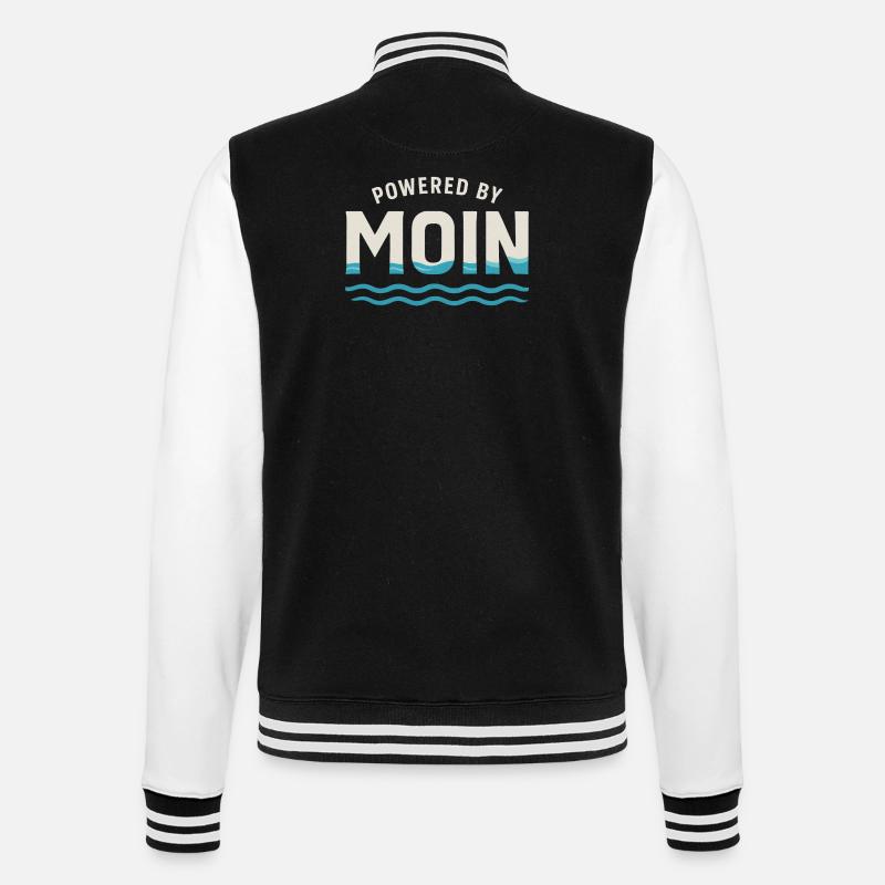 Moon Power Waves Logo - Veste Teddy - noir/blanc