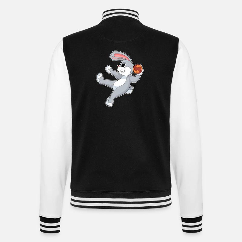 Rabbit Handball Player Handball - College Sweat Jacket - black/white