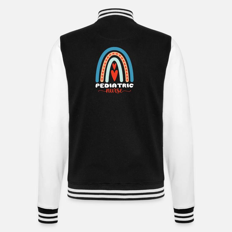 Pediatric Nurse Squad Nursing Student  - College Sweat Jacket - black/white