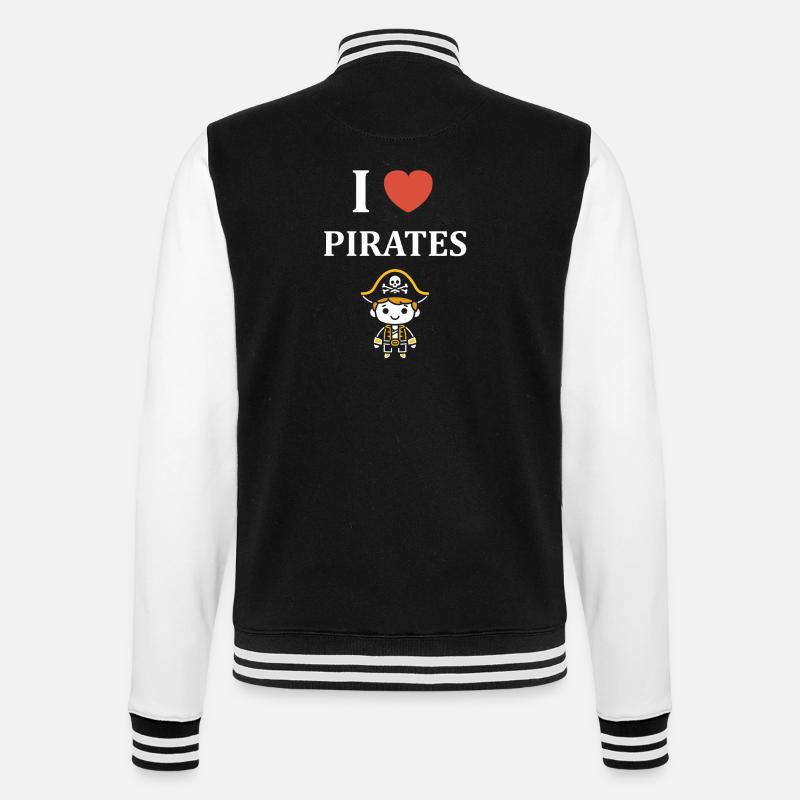 J adore Pirates - Veste Teddy - noir/blanc