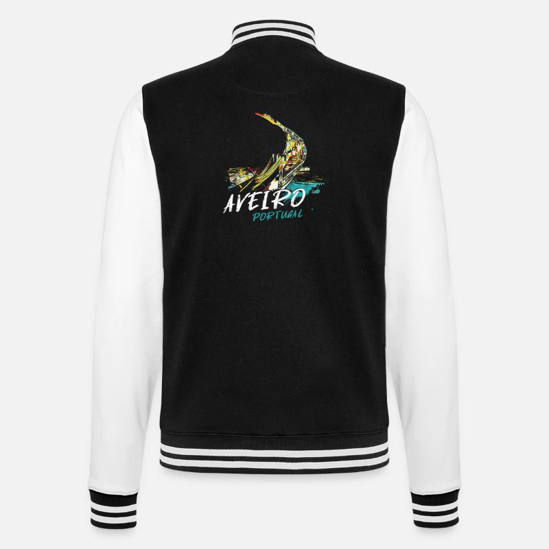 Bugboot moliceiro Aveiro Illustration - College-Sweatjacke - Schwarz/Weiß