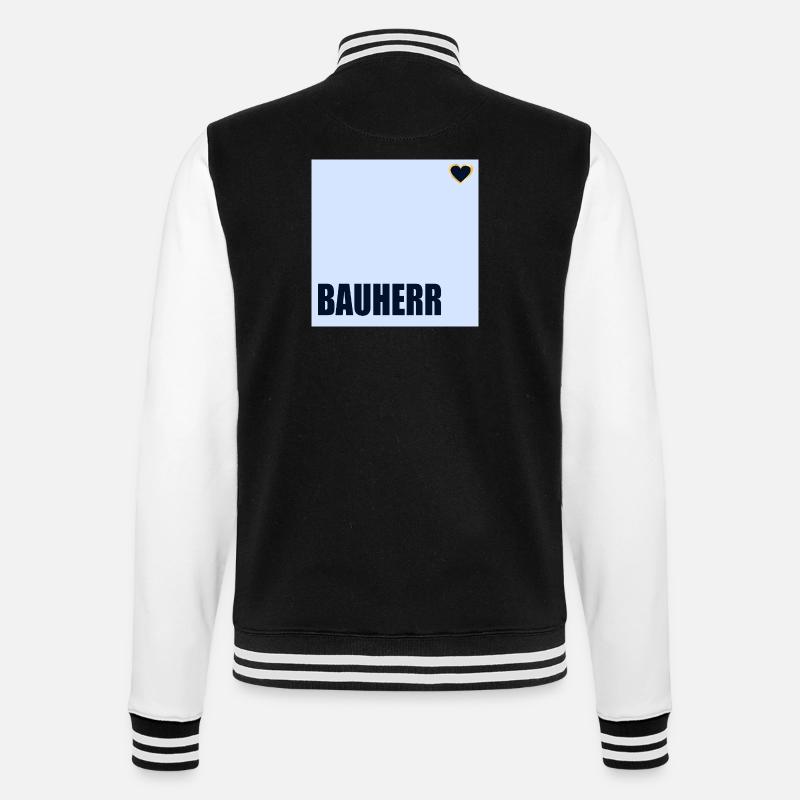 CONSTRUCTEUR DE MAISONS HERZ - Veste Teddy - noir/blanc