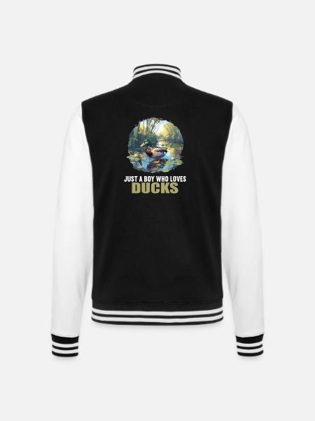 Canards Canard - Veste Teddy - noir/blanc