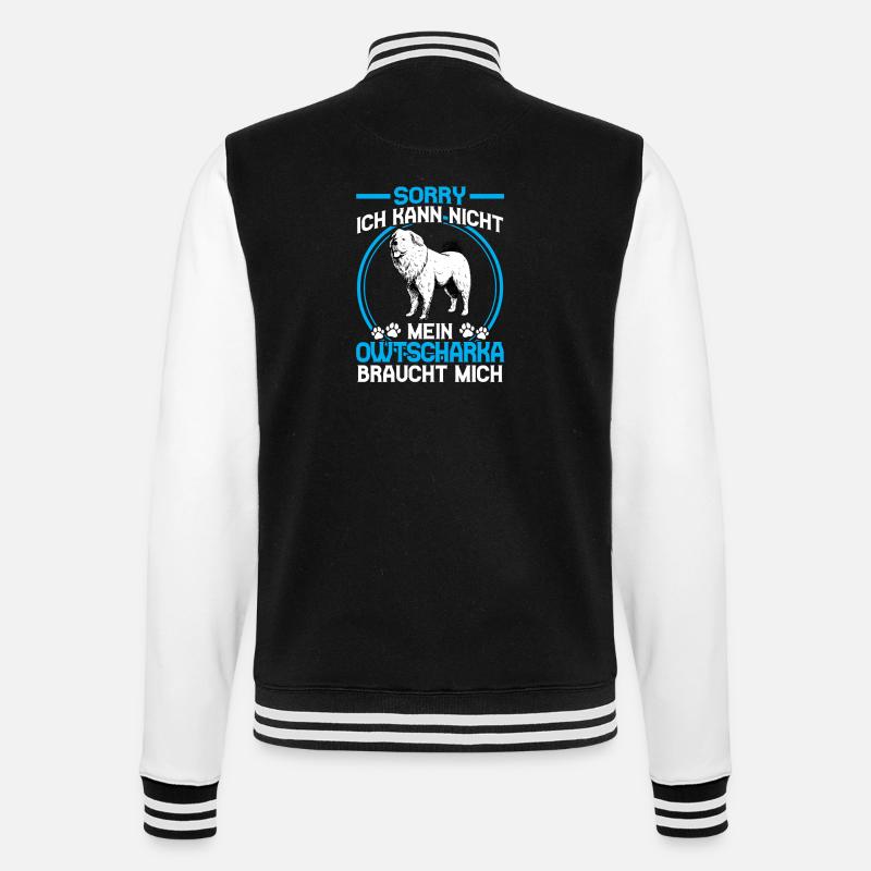 Caucasian Ovcharka needs me - College Sweat Jacket - black/white