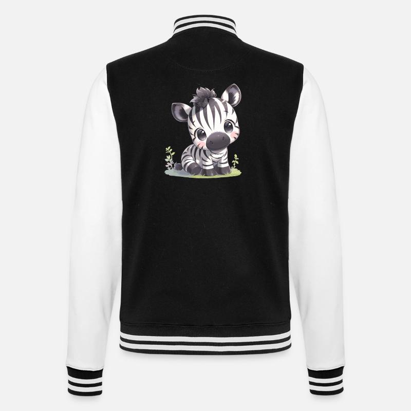 Zebras Zebra - College Sweat Jacket - black/white