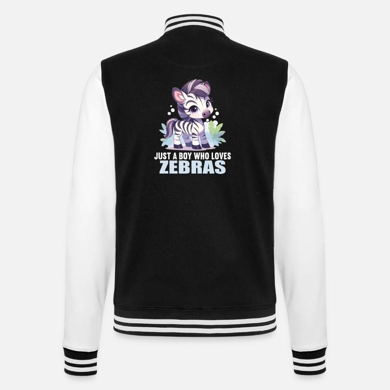 Zebras Zebra - College Sweat Jacket - black/white