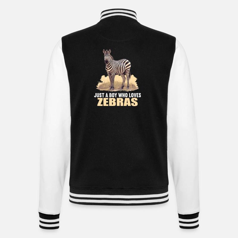 Zebras Zebra - College Sweat Jacket - black/white