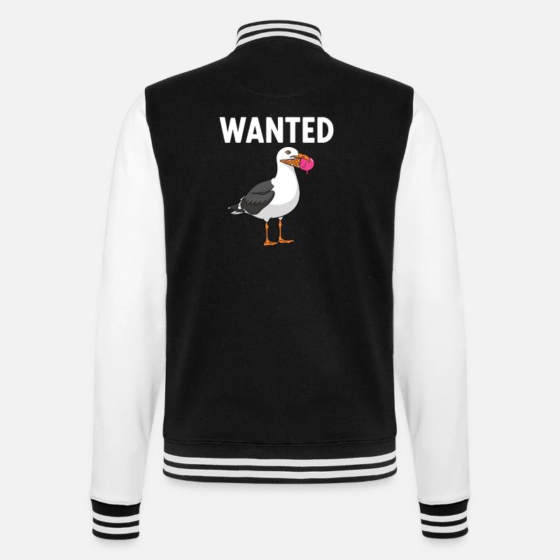 Gesucht Möwe Eiscreme Abenteuer - College Sweat Jacket - black/white