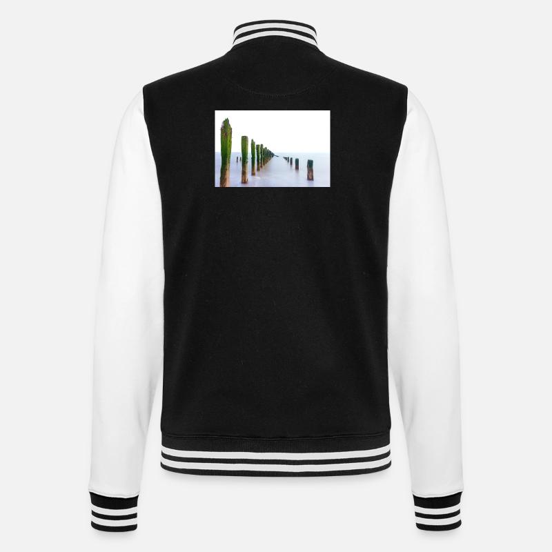 Point d’éjection d’exposition longue - Veste Teddy - noir/blanc