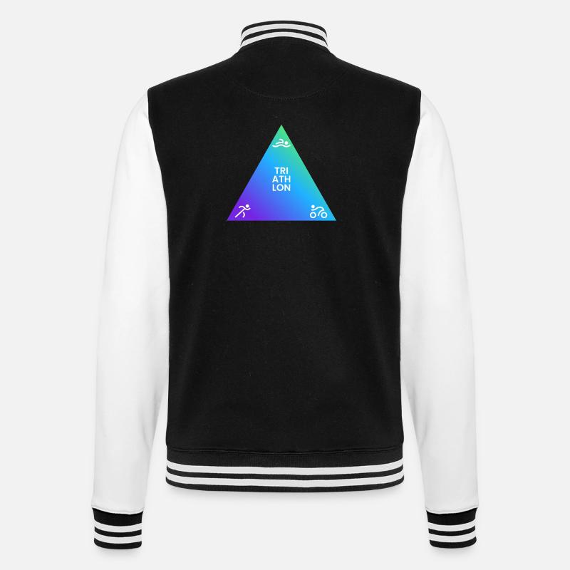 Triathlon Triangle Gradient Logo - College Sweat Jacket - black/white