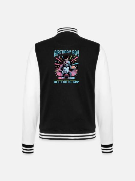 Anniversaire Gamer VR - Veste Teddy - noir/blanc