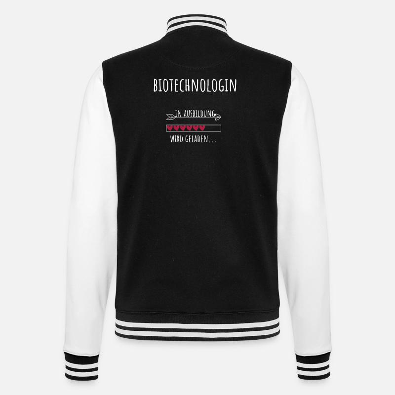 Biotechnologist training is invited - College Sweat Jacket - black/white