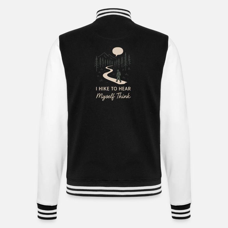 Solo Camping Introvertierter Camper Ruhiges - College-Sweatjacke - Schwarz/Weiß