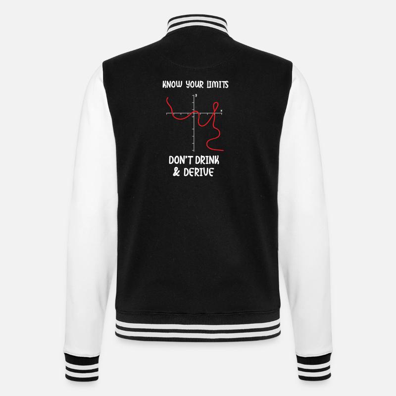 Math Math Math Teacher Mathematician - College Sweat Jacket - black/white