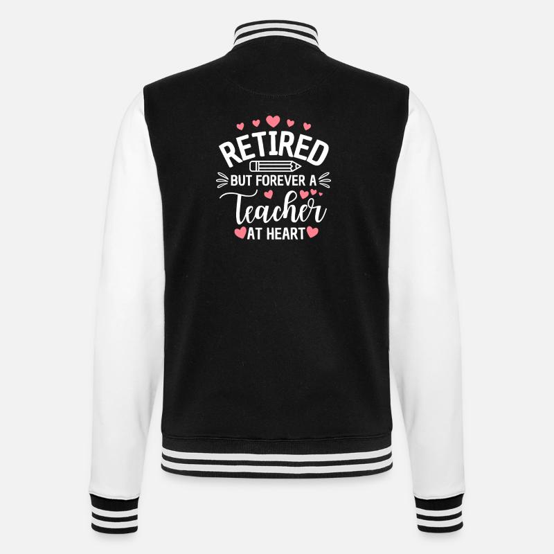 Enseignant retraité dans l’âme Retraité - Veste Teddy - noir/blanc
