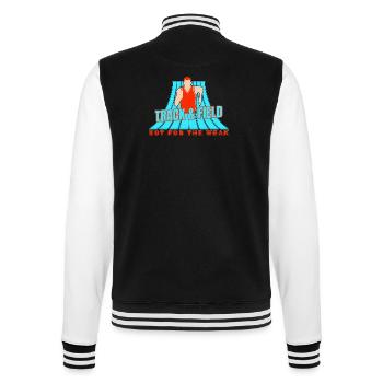 Track And Field Athletes Not For Weak - College Sweat Jacket - black/white - Back - Marisol (170cm)