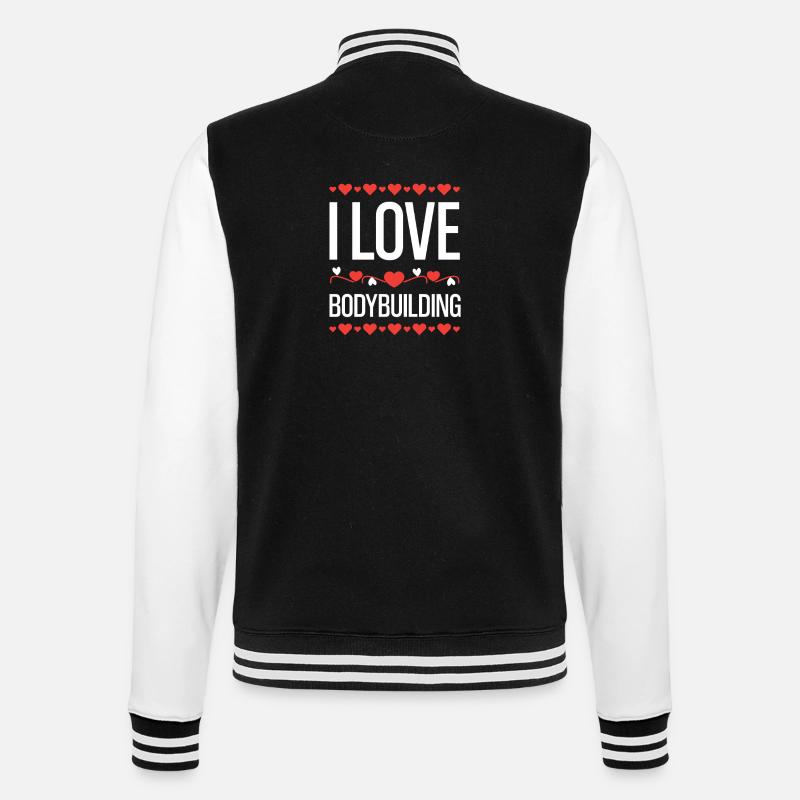 J’adore la musculation - Veste Teddy - noir/blanc