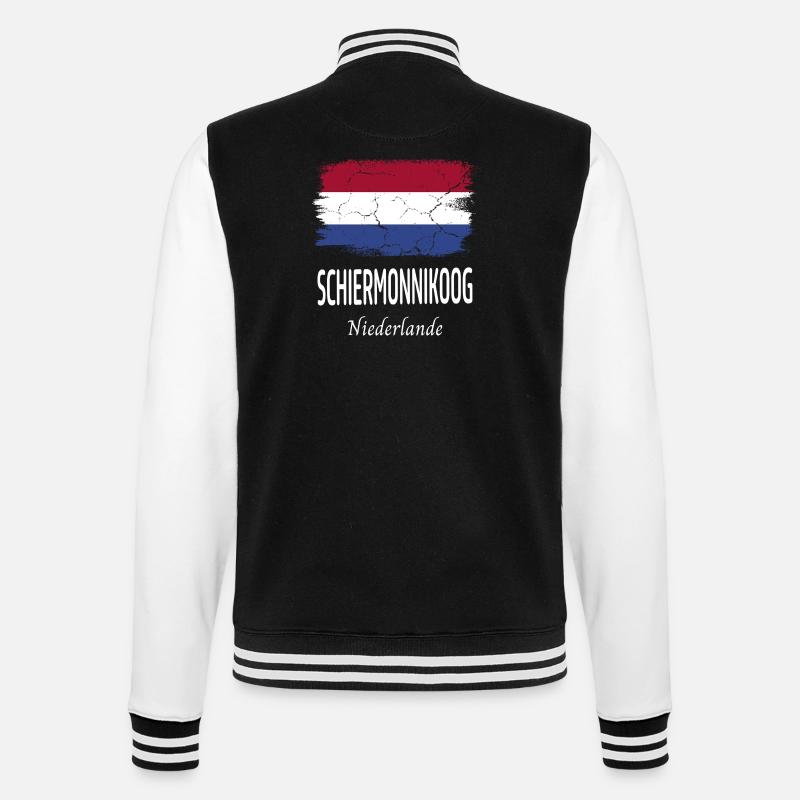 Schiermonnikoog - College-Sweatjacke - Schwarz/Weiß
