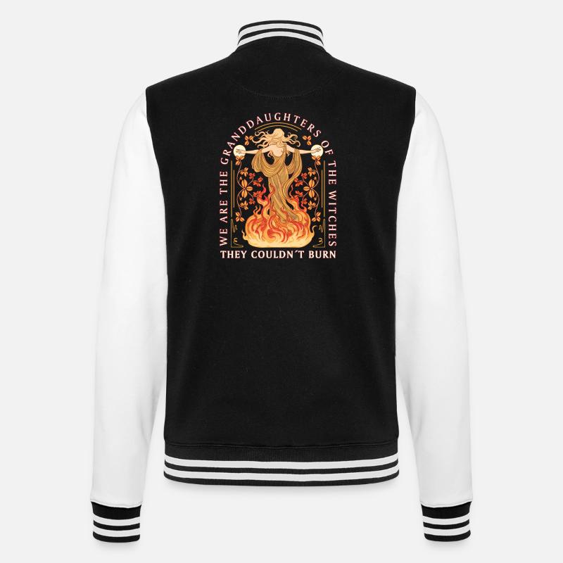 Déclaration féministe Nous sommes les petites-filles - Veste Teddy - noir/blanc