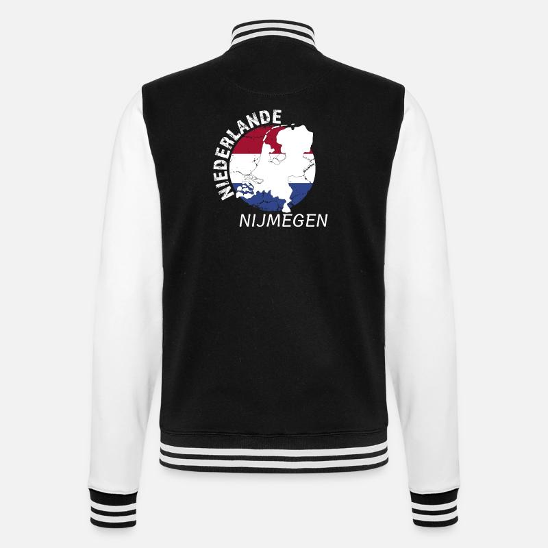Nijmegen - College Sweat Jacket - black/white