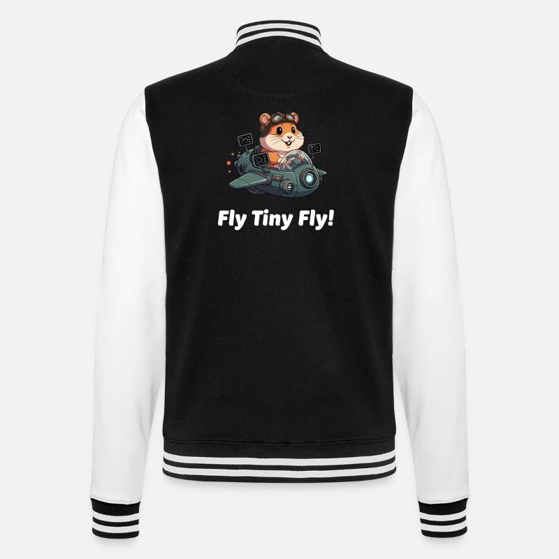 Vol spatial Rocket Hamster - Veste Teddy - noir/blanc