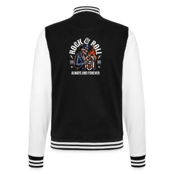 Rock and Roll Always and Forever Rockabilly 2025 - College Sweat Jacket - black/white - Back - Marisol (170cm)