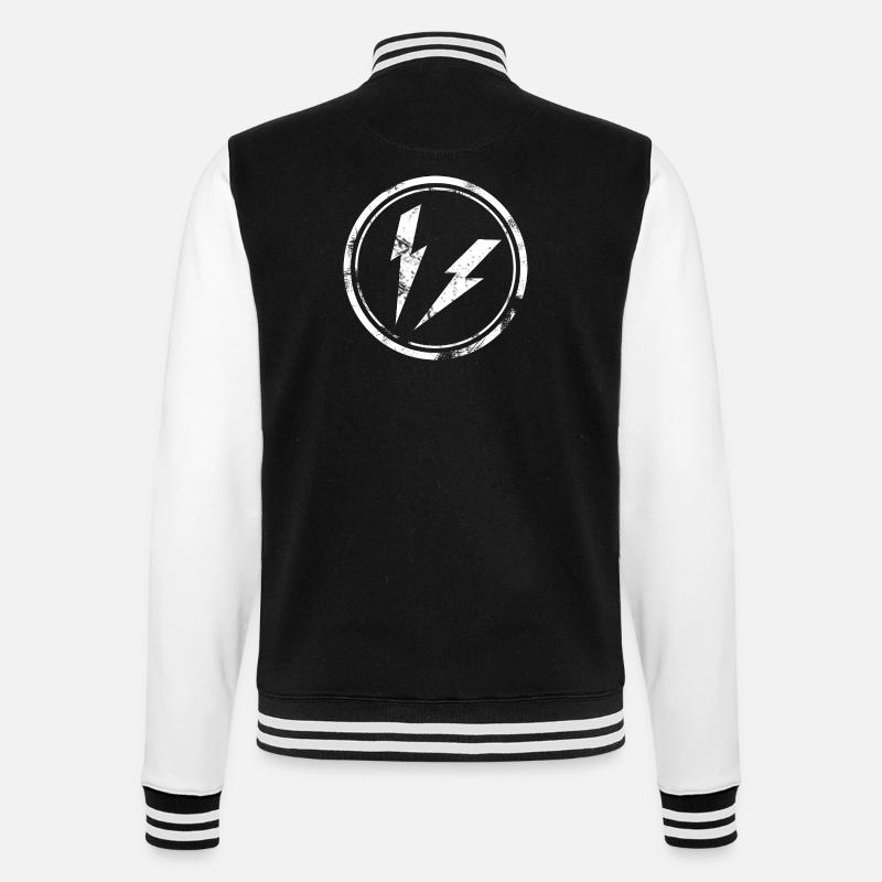 Flash - Veste Teddy - noir/blanc