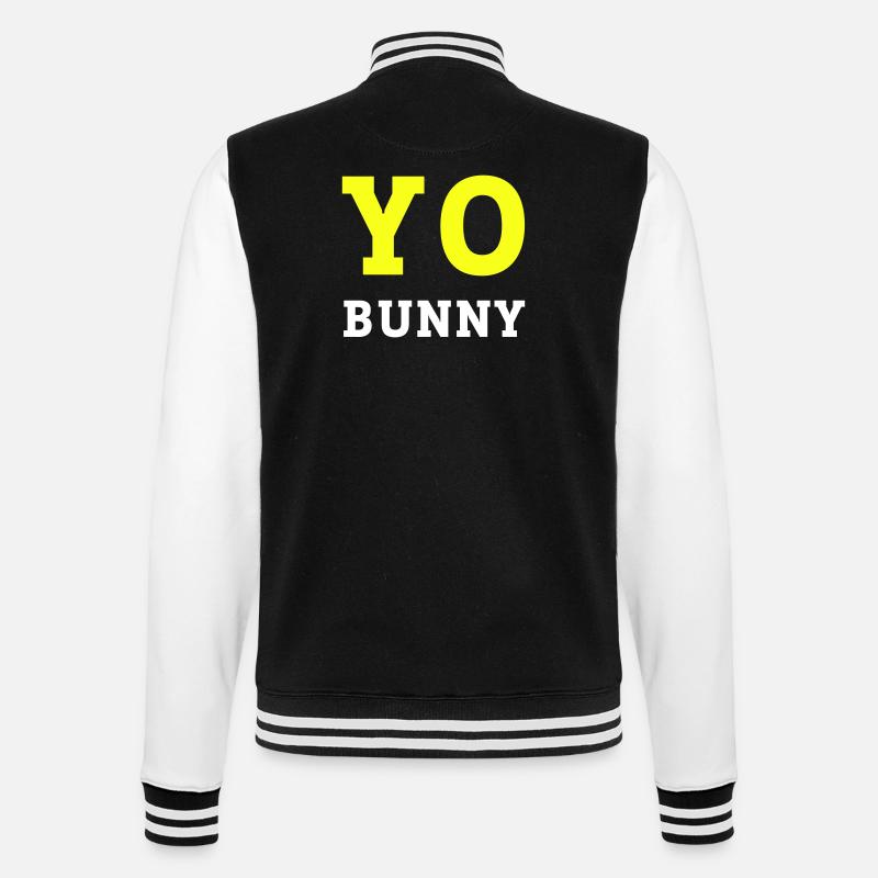 yobun_2 - College-Sweatjacke - Schwarz/Weiß