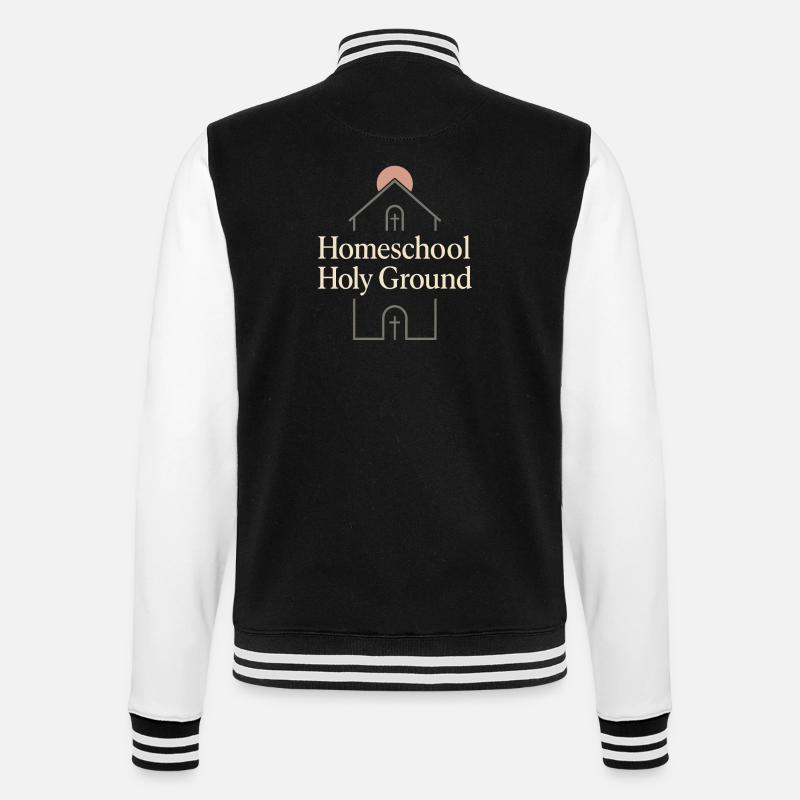 Christlicher Homeschool-mutter-glaube - College-Sweatjacke - Schwarz/Weiß