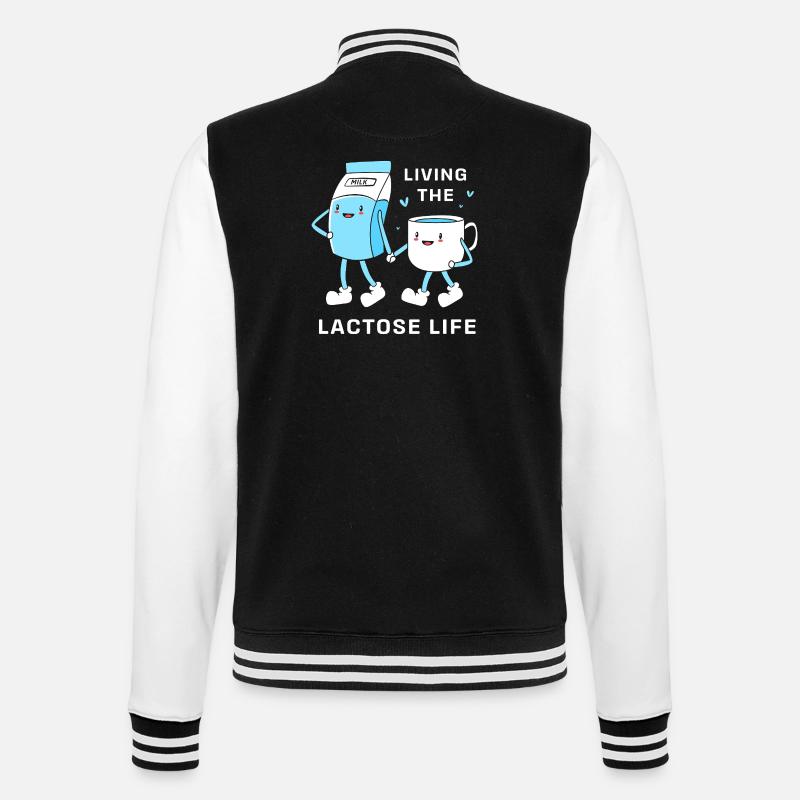 Flatulence au lactose au lait - Veste Teddy - noir/blanc