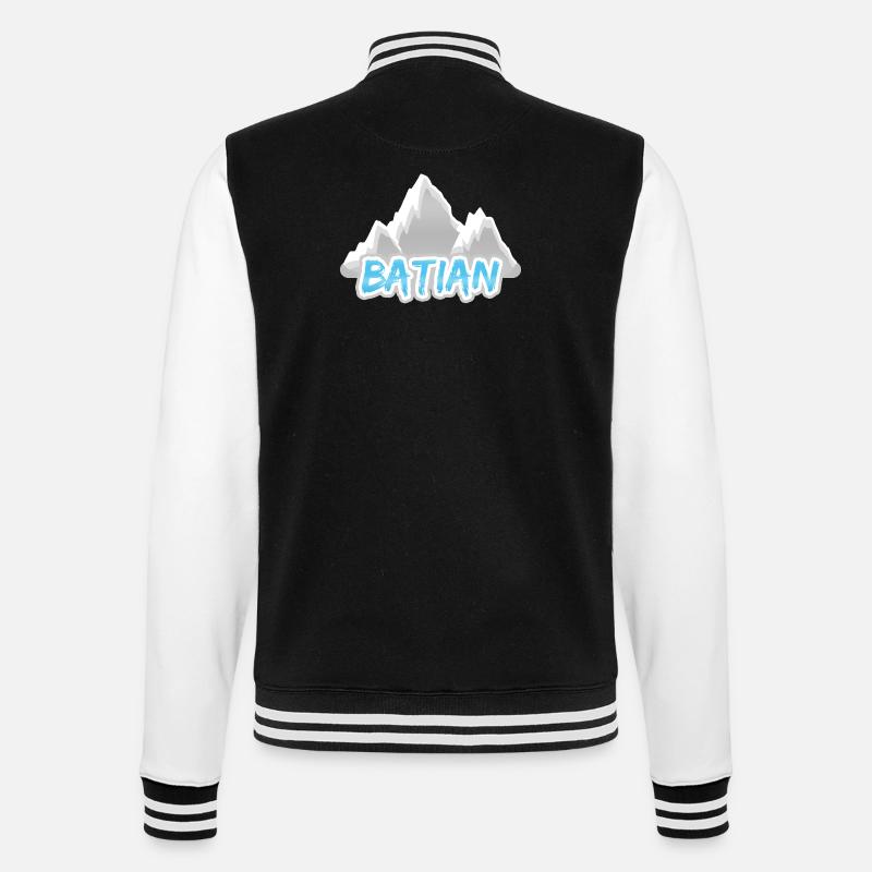 Batian - Veste Teddy - noir/blanc