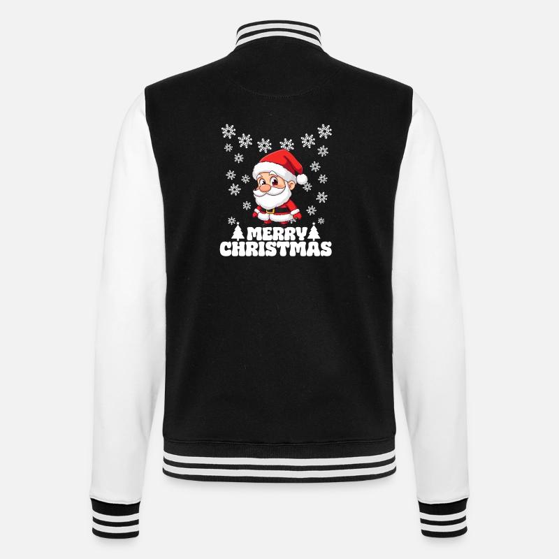 Noël Noël Joyeux Noël Neige - Veste Teddy - noir/blanc