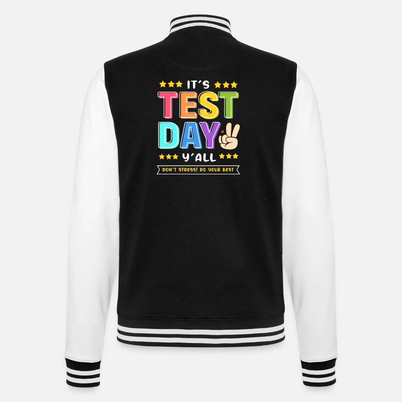 Lehrer Prüfung - College-Sweatjacke - Schwarz/Weiß