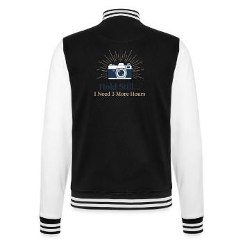 Hold Still Deluxe - College Sweat Jacket - black/white - Back - Marisol (170cm)