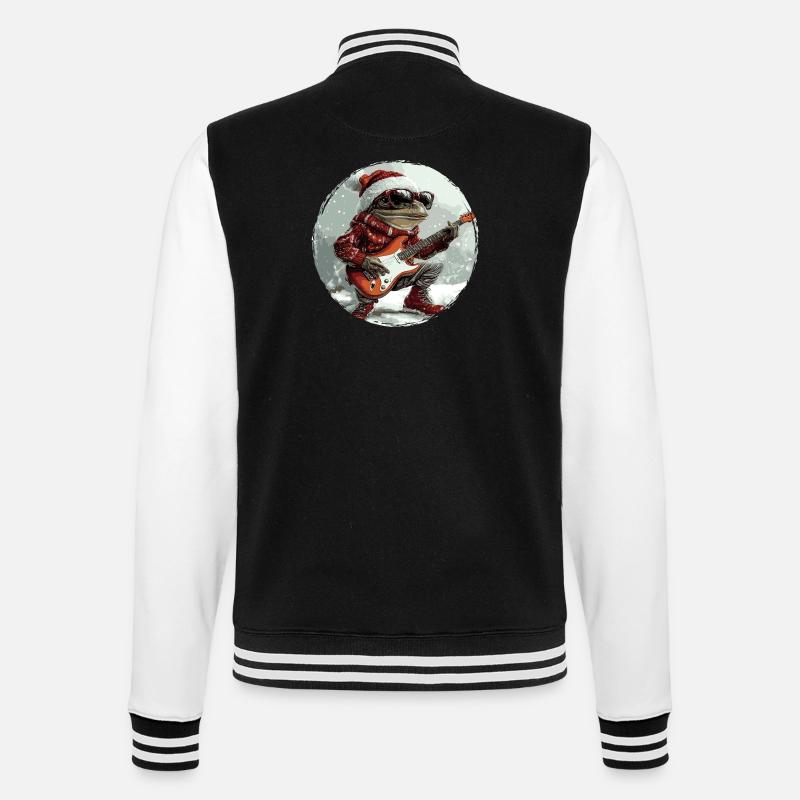 Guitare de Noël Frog - Veste Teddy - noir/blanc