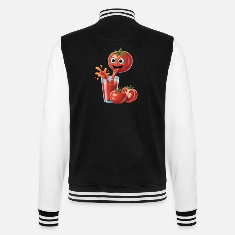 Jus de tomate Tomate Tomate - Veste Teddy - noir/blanc