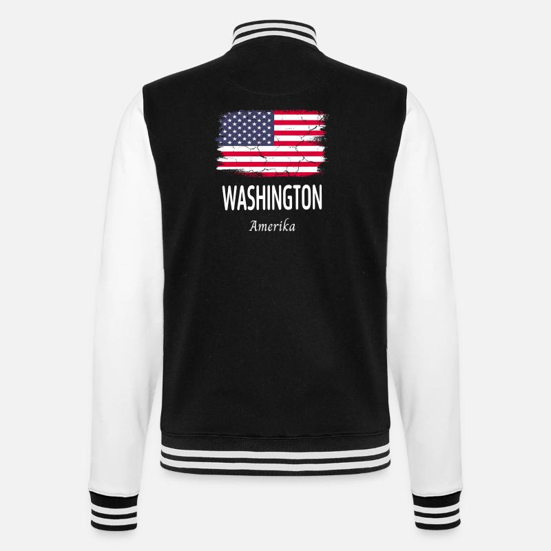 Washington - College-Sweatjacke - Schwarz/Weiß