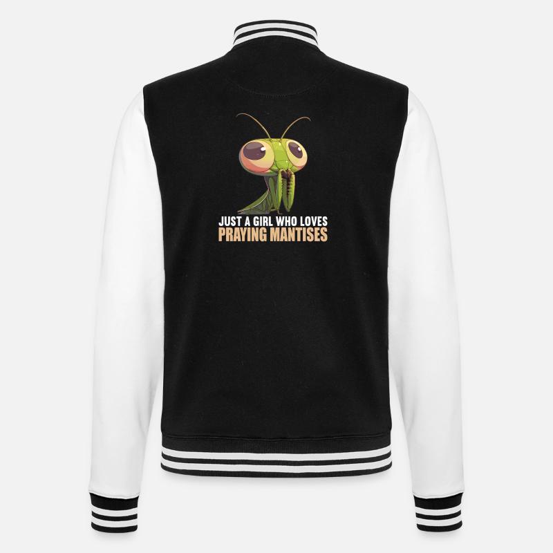 Praying mantises Praying mantis - College Sweat Jacket - black/white
