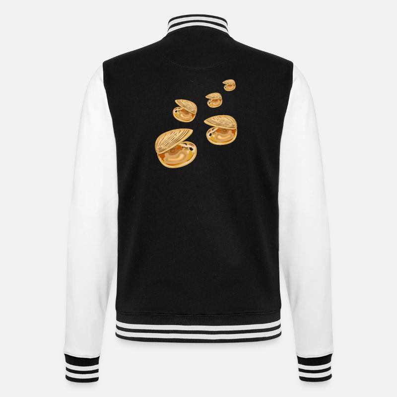Decorative Shells - College Sweat Jacket - black/white