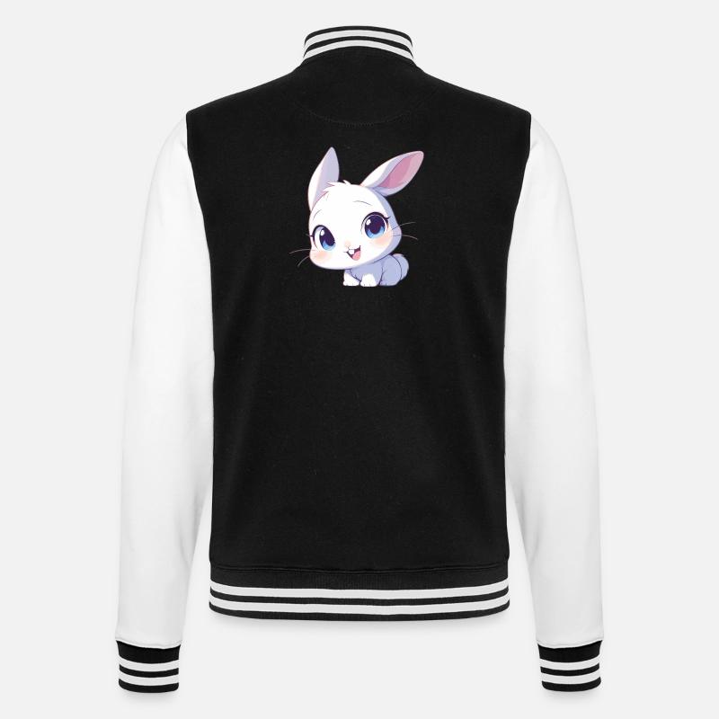 Lapin Lapin - Veste Teddy - noir/blanc