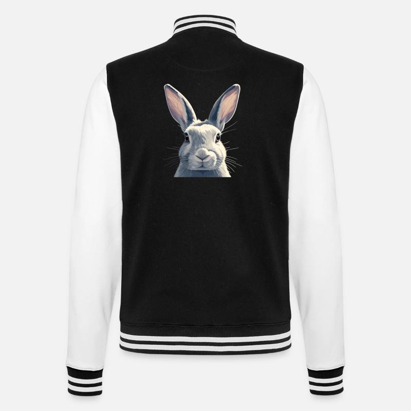 Lapin Lapin - Veste Teddy - noir/blanc