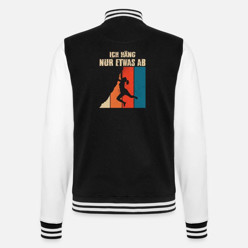 Bouldern Geschenke Klettern Kletterer Boulderer - College-Sweatjacke - Schwarz/Weiß