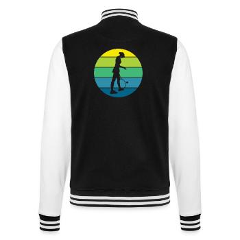 Tennis - College-Sweatjacke - Schwarz/Weiß - Hinten - Marisol (170cm)
