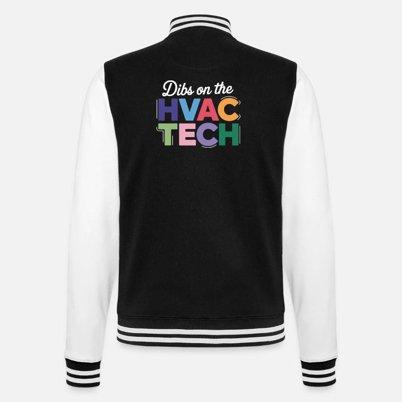 Lustiger HVAC Techniker Spruch Reparatur Experte - College-Sweatjacke - Schwarz/Weiß