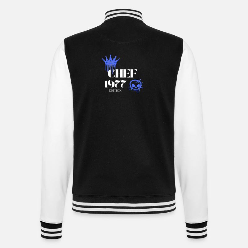 Édition Chef 1977 48 Déclaration d’anniversaire - Veste Teddy - noir/blanc
